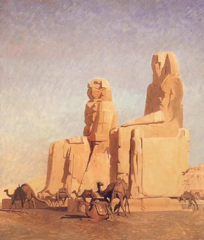 Jean Leon Gerome The Colossi of Thebes Memnon and Sesostris Germany oil painting art